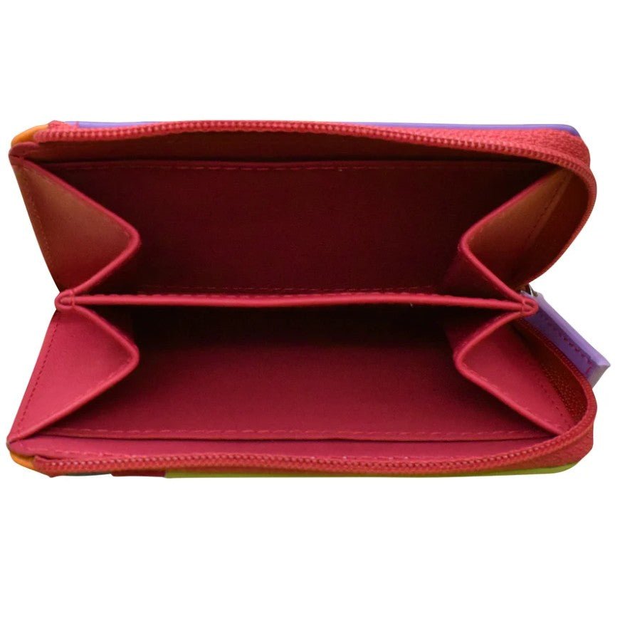 Leather Credit Card / ID Holder with Zip Pocket - Leila Jewels