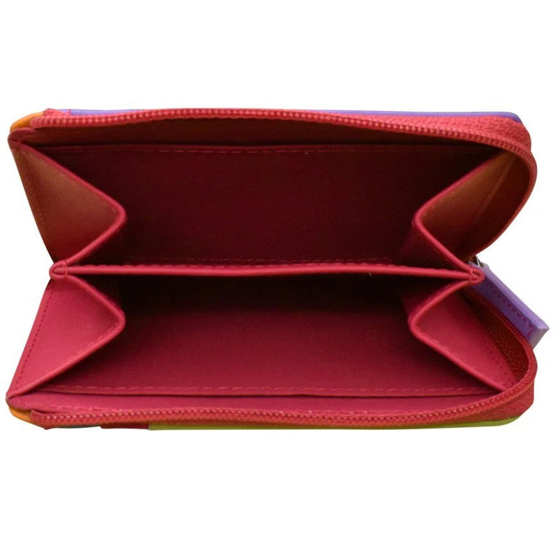 Leather Credit Card / ID Holder with Zip Pocket - Leila Jewels