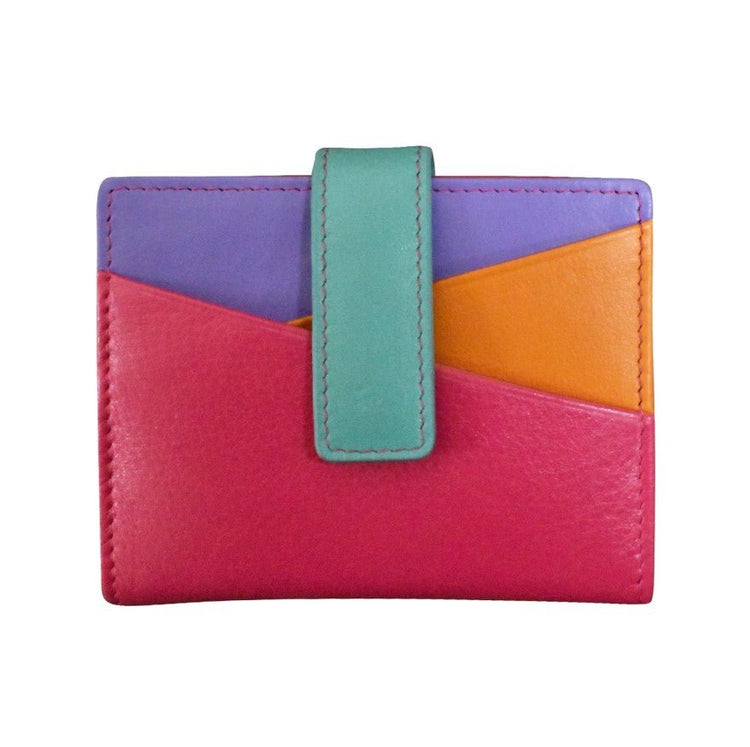 Asymmetric Leather Card Holder - Leila Jewels