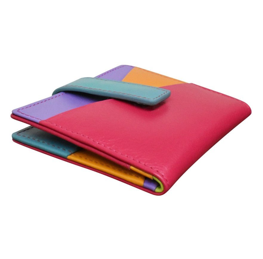 Asymmetric Leather Card Holder - Leila Jewels