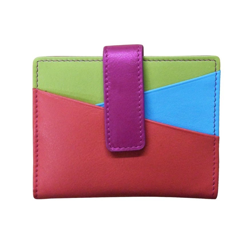 Asymmetric Leather Card Holder - Leila Jewels