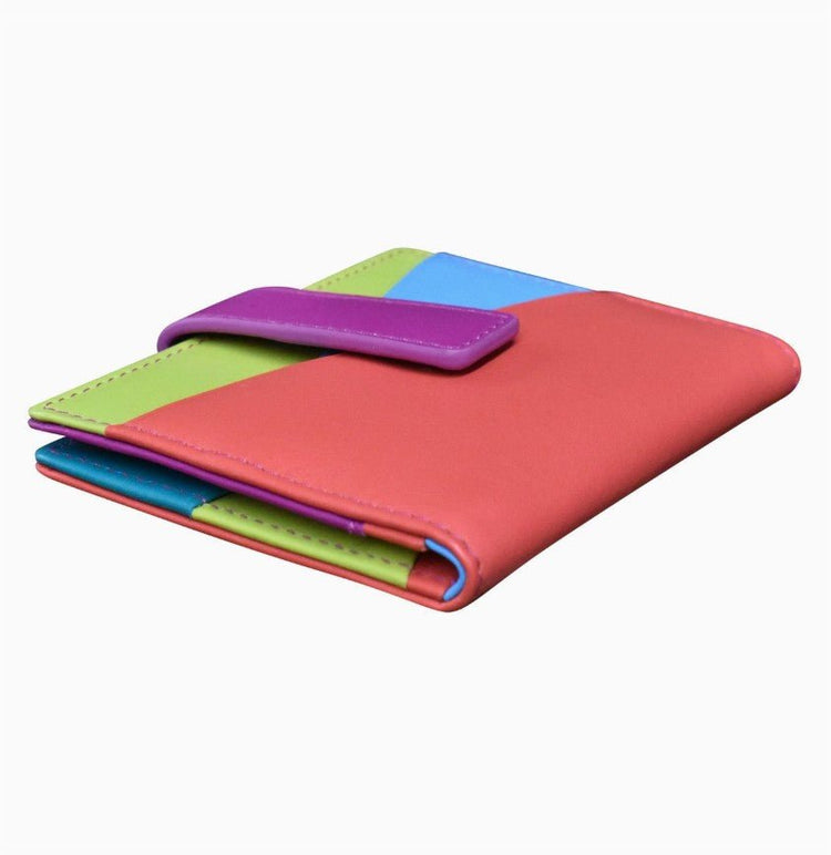 Asymmetric Leather Card Holder - Leila Jewels