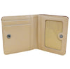 Leather Bi - Fold 2 - Tone Mini Wallet - Leila Jewels