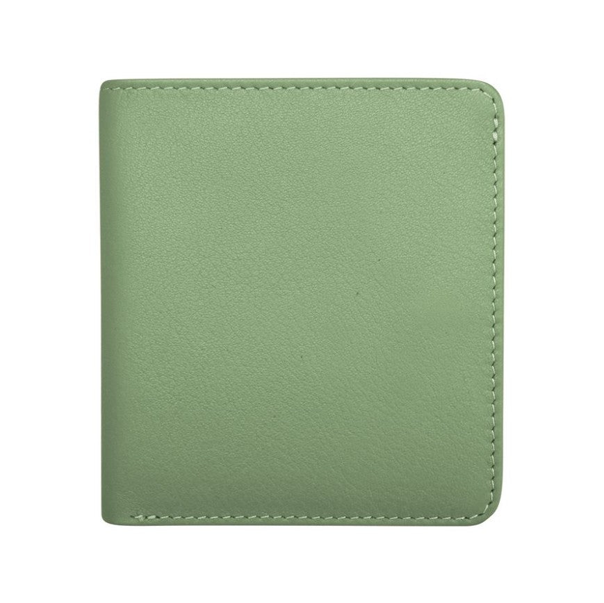 Leather Bi - Fold 2 - Tone Mini Wallet - Leila Jewels