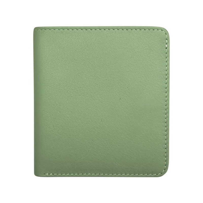 Leather Bi - Fold 2 - Tone Mini Wallet - Leila Jewels