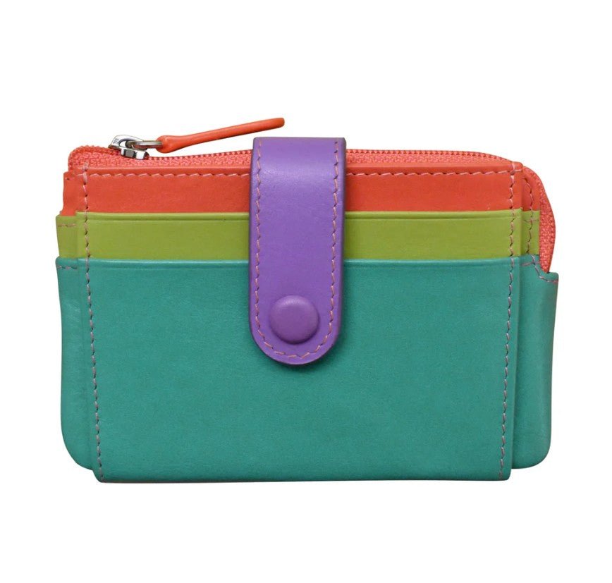 Small Leather Card Holder Purse - Leila Jewels
