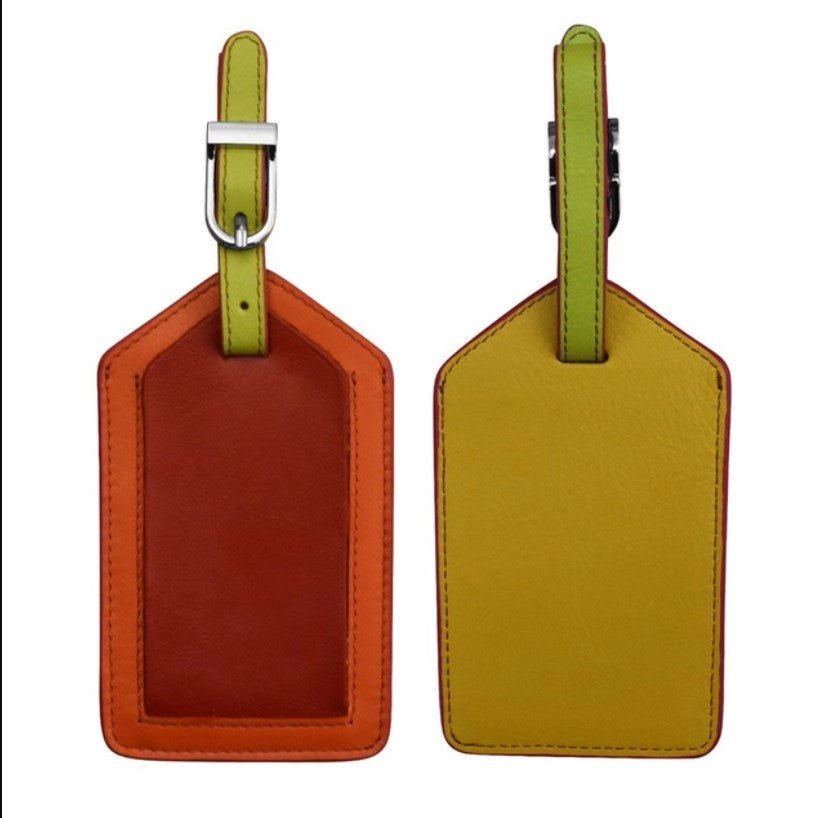 Leather Bright Luggage Tag - Leila Jewels