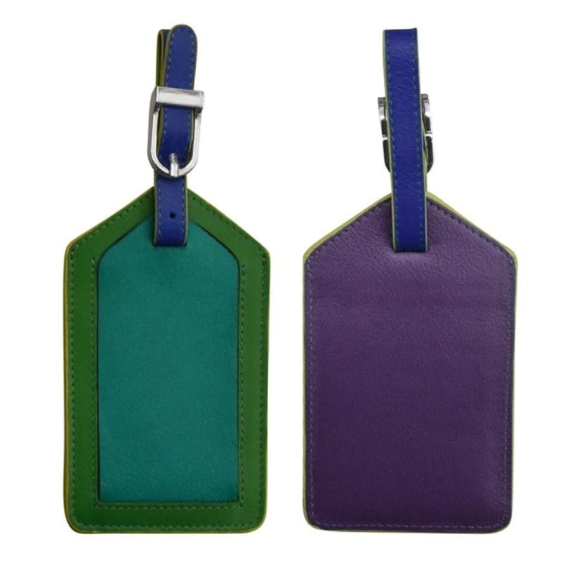 Leather Bright Luggage Tag - Leila Jewels