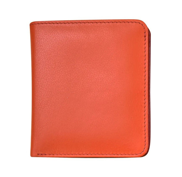 Leather Bi - Fold 2 - Tone Mini Wallet - Leila Jewels