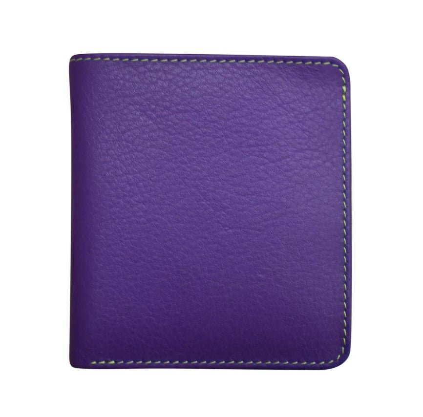 Leather Bi - Fold 2 - Tone Mini Wallet - Leila Jewels