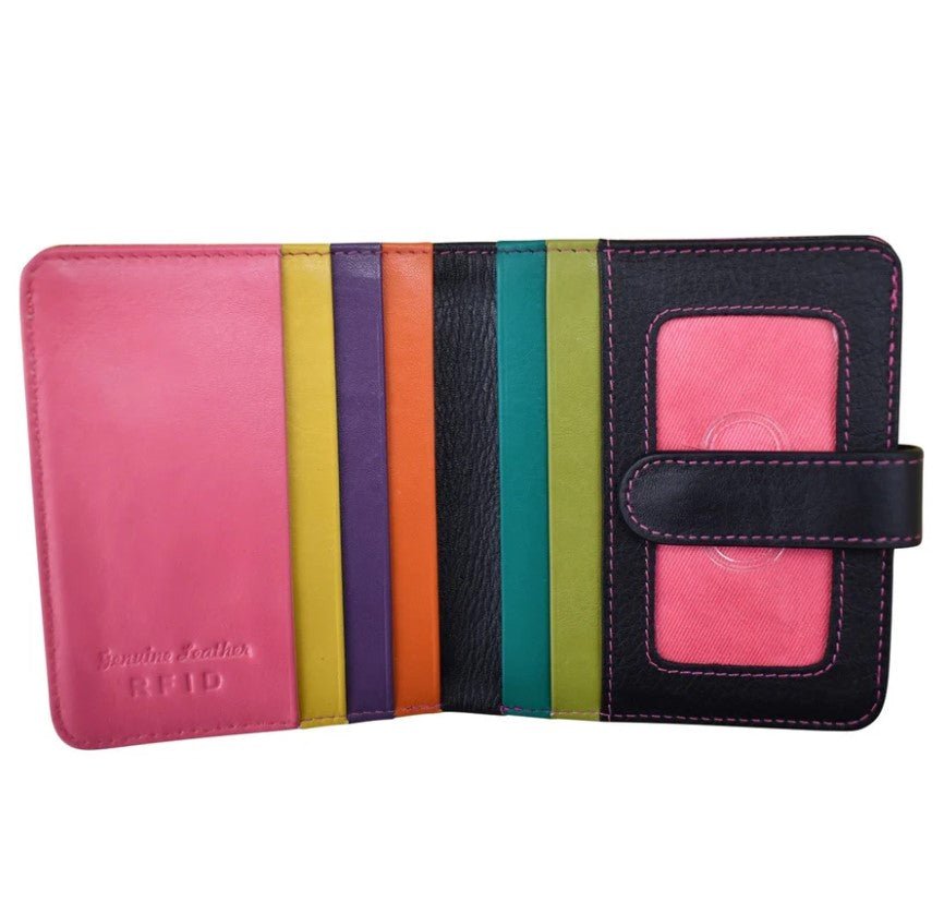 Leather Bi - Fold Credit Card Wallet - Leila Jewels