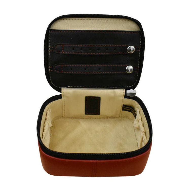 Leather Travel Jewelry Box - Leila Jewels