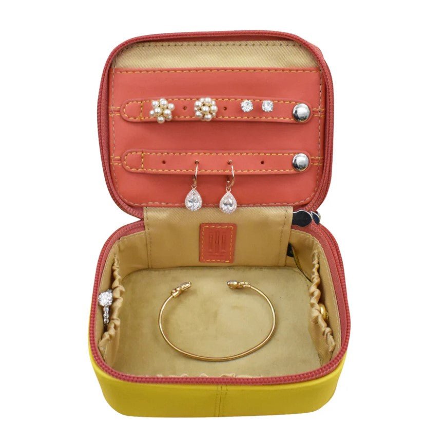 Leather Travel Jewelry Box - Leila Jewels