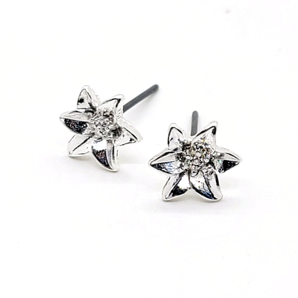 Iris Stud Art Earrings - Leila Jewels