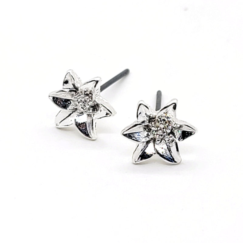 Iris Stud Art Earrings - Leila Jewels