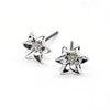 Iris Stud Art Earrings - Leila Jewels