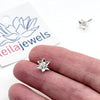 Iris Stud Art Earrings - Leila Jewels
