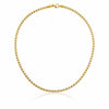 Italian Sterling Silver Two-Tone Barrel Chain Necklace - Leila Jewels