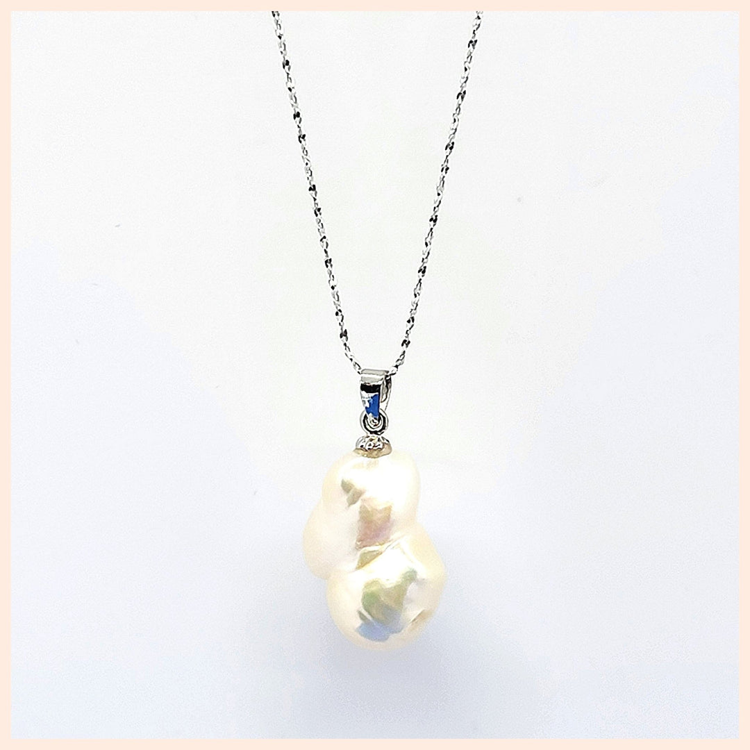 Baroque Pearl Pendant Necklace - Leila Jewels