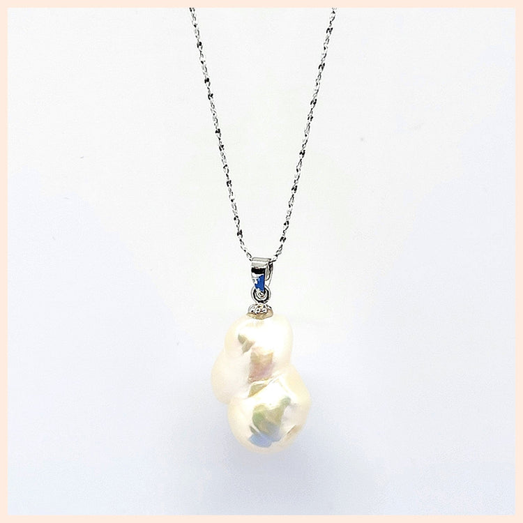 Baroque Pearl Pendant Necklace - Leila Jewels