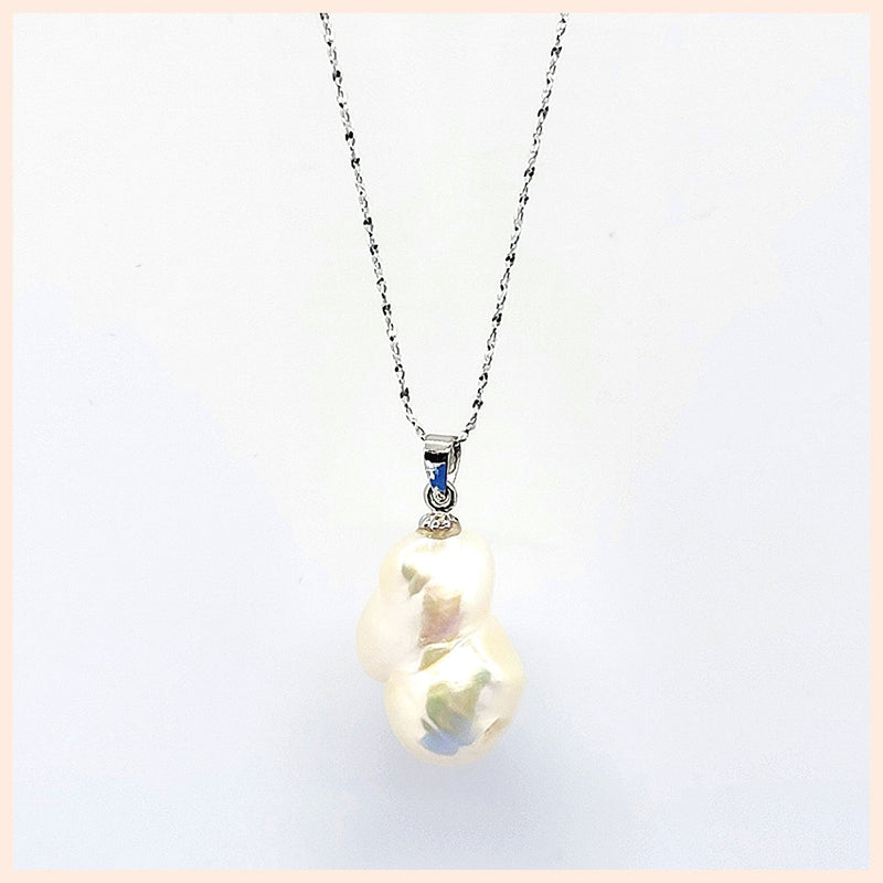 Baroque Pearl Pendant Necklace - Leila Jewels