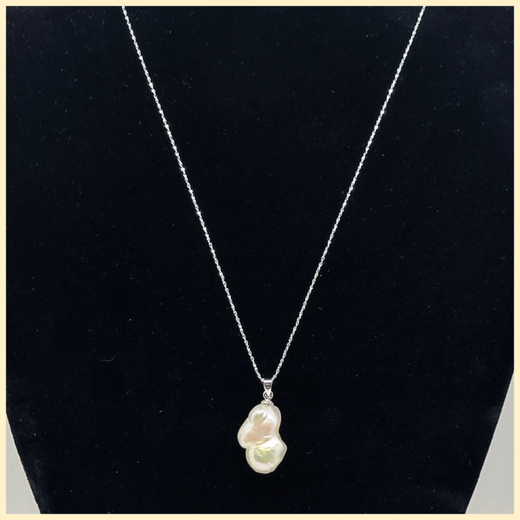 Baroque Pearl Pendant Necklace - Leila Jewels