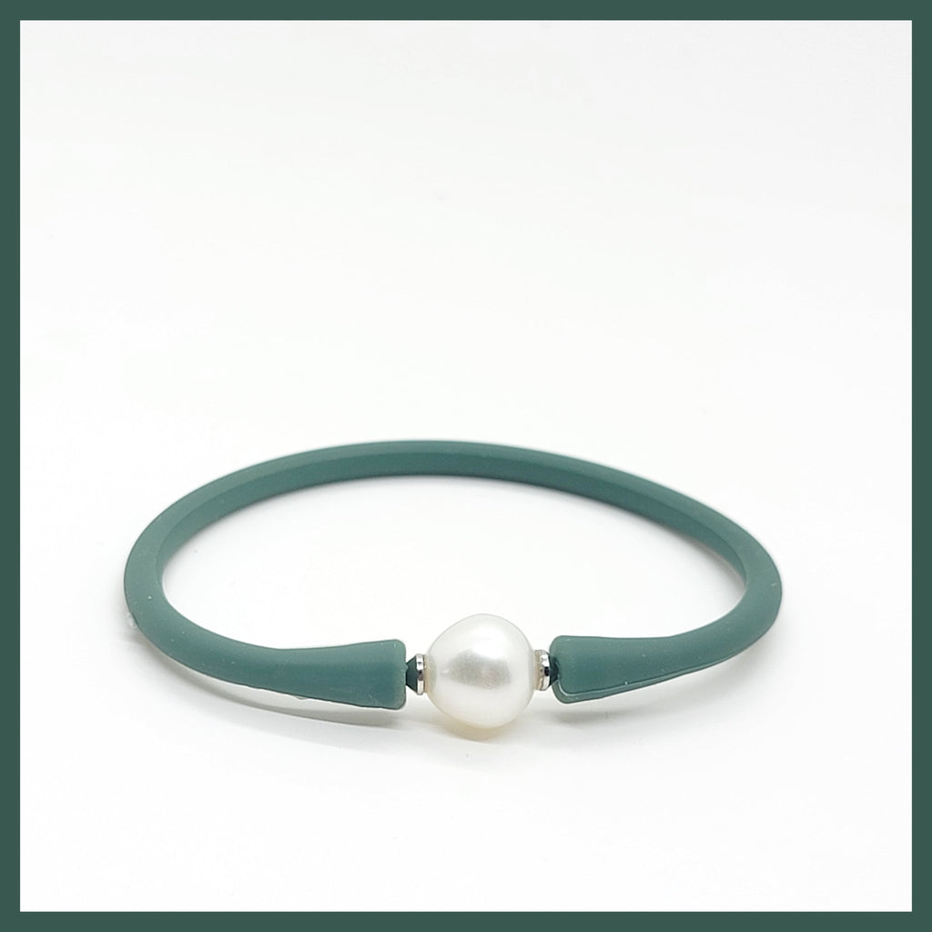 Silicone and Pearl Bracelet - Leila Jewels