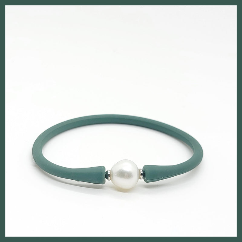 Silicone and Pearl Bracelet - Leila Jewels