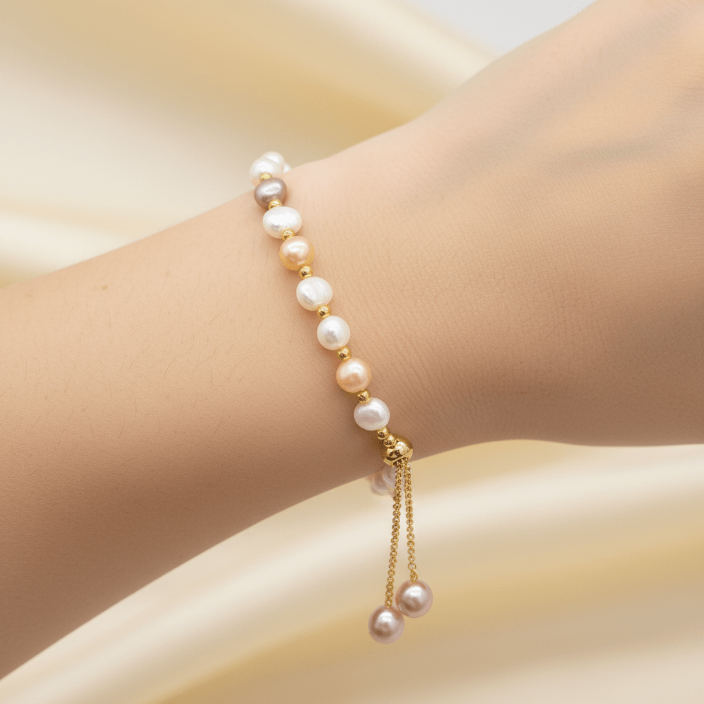 Pearl Pull Bracelet - Leila Jewels