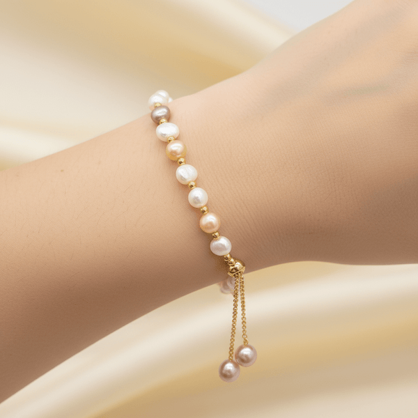 Pearl Pull Bracelet - Leila Jewels
