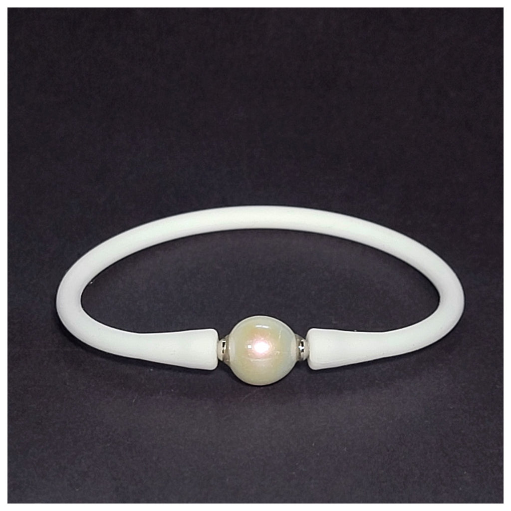 Silicone and Pearl Bracelet - Leila Jewels