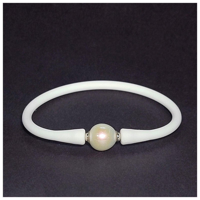 Silicone and Pearl Bracelet - Leila Jewels