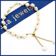 pearl pull bracelet leila jewels