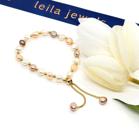 Pearl Pull Bracelet - Leila Jewels