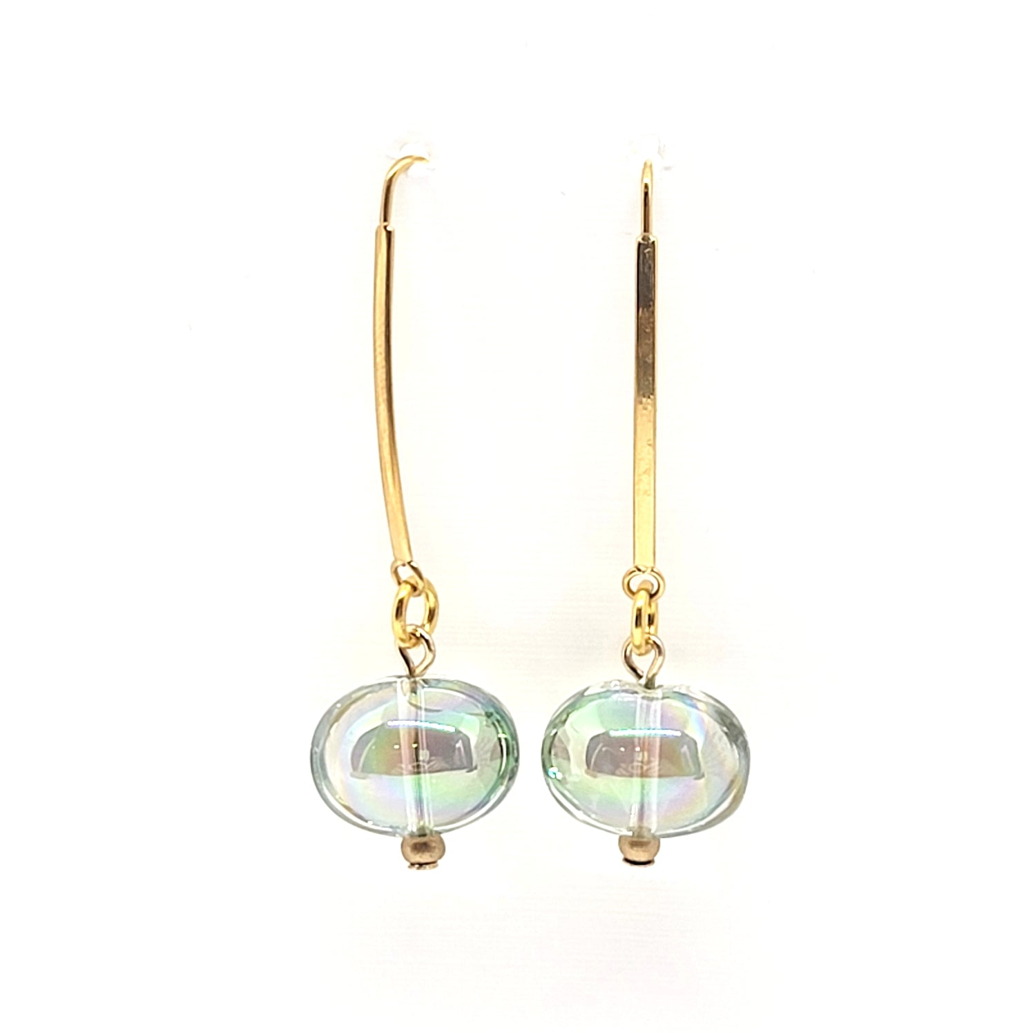 Glass Bubble Drop Earrings - Leila Jewels