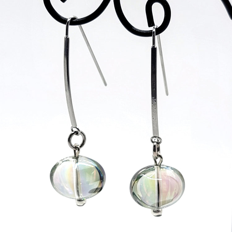 Glass Bubble Drop Earrings - Leila Jewels