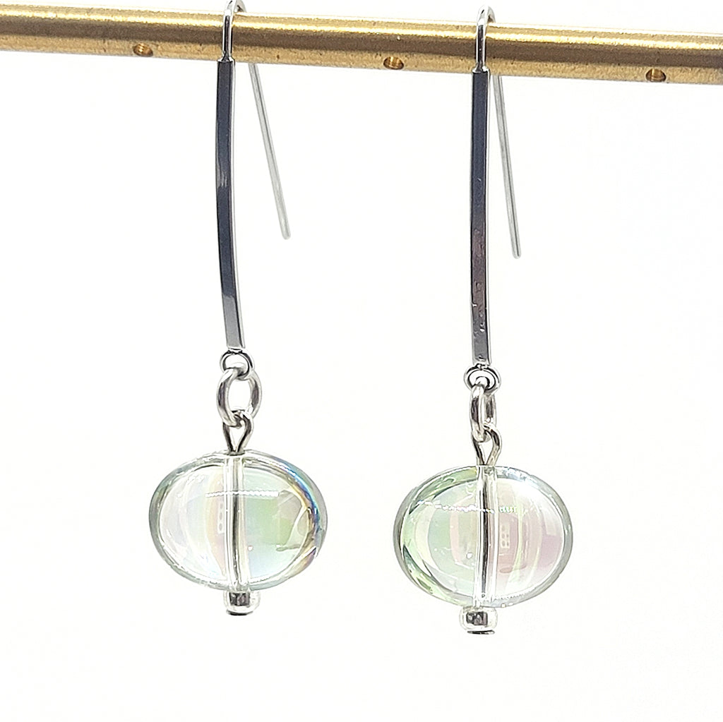 Glass Bubble Drop Earrings - Leila Jewels