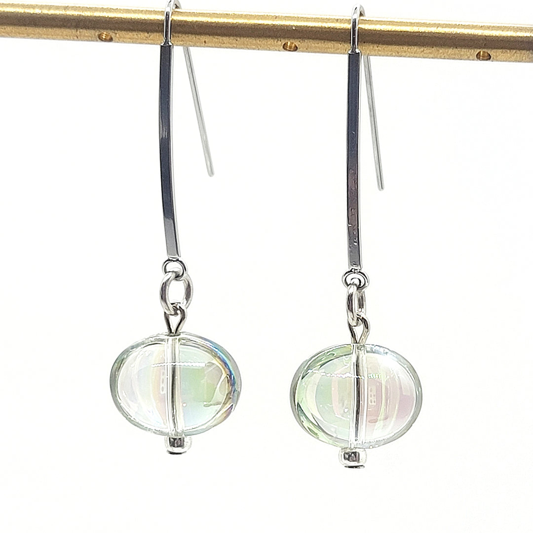 Glass Bubble Drop Earrings - Leila Jewels
