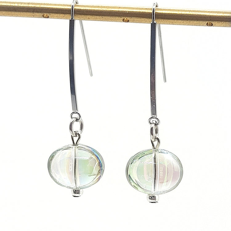 Glass Bubble Drop Earrings - Leila Jewels