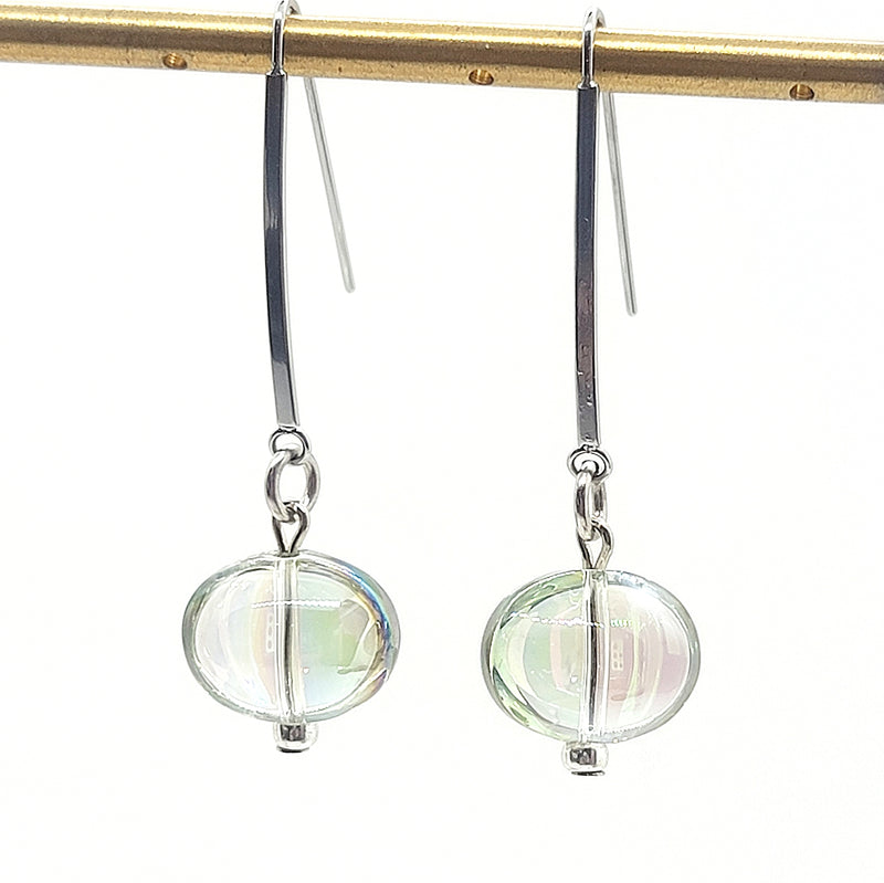 Glass Bubble Drop Earrings - Leila Jewels