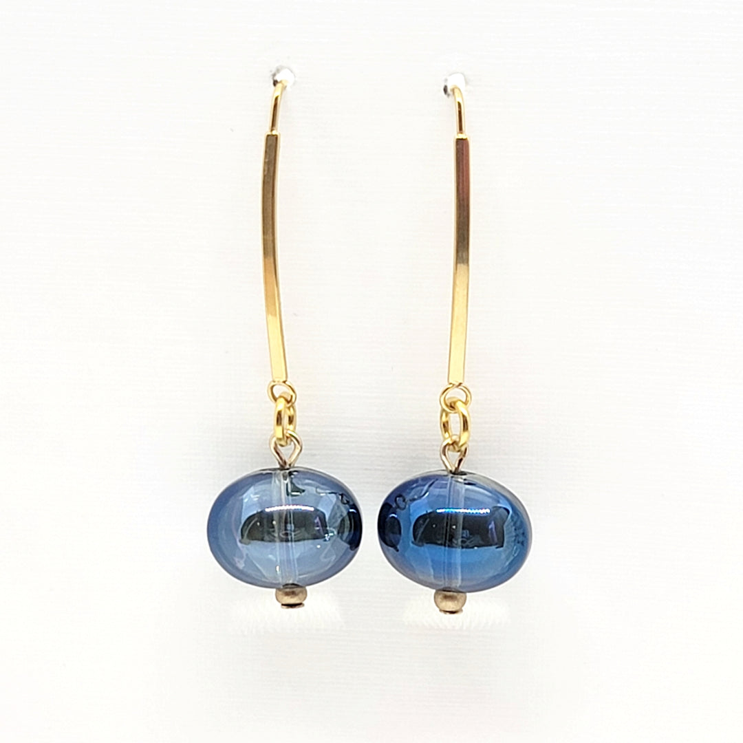 Glass Bubble Drop Earrings - Leila Jewels