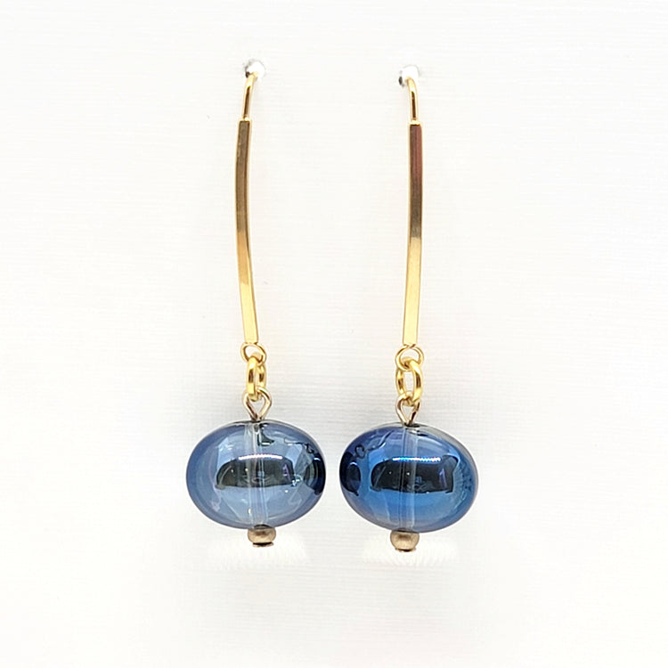 Glass Bubble Drop Earrings - Leila Jewels
