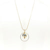 Immortal Eyes Pull Necklace with Glass Bead - Leila Jewels
