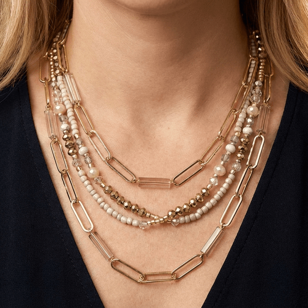 Double Strands Necklace - Leila Jewels