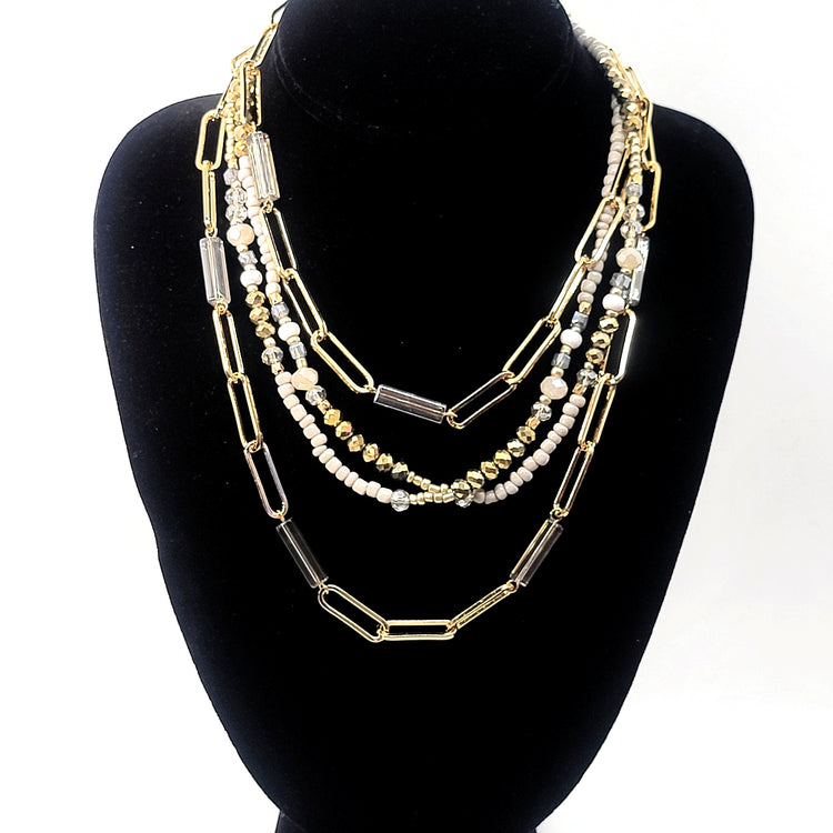 Double Strands Necklace - Leila Jewels