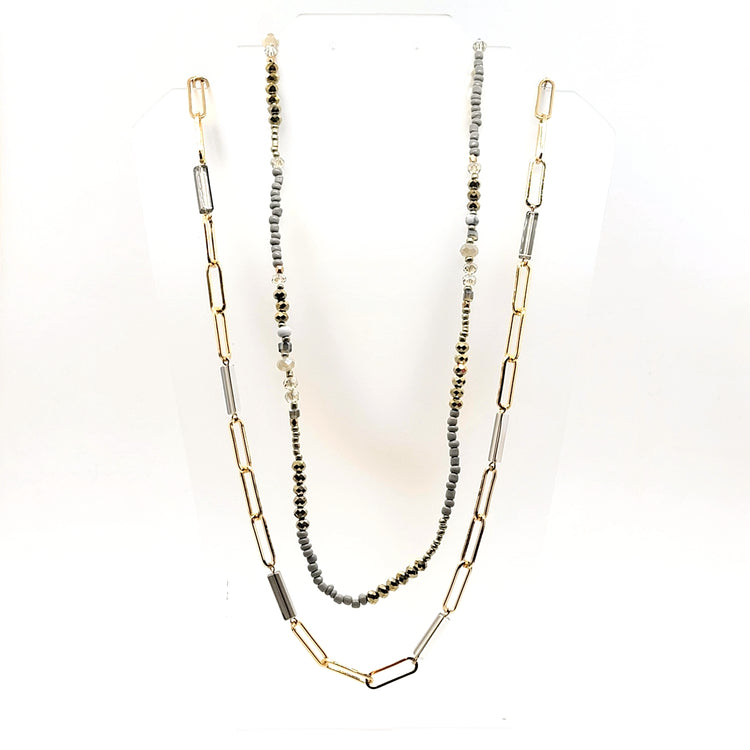 Double Strands Necklace - Leila Jewels