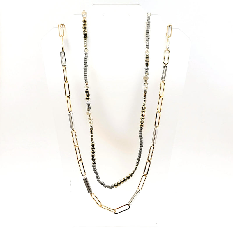 Double Strands Necklace - Leila Jewels