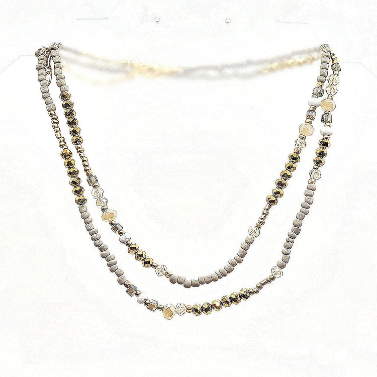 Double Strands Necklace - Leila Jewels