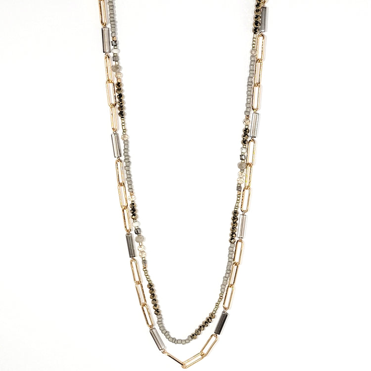 Double Strands Necklace - Leila Jewels