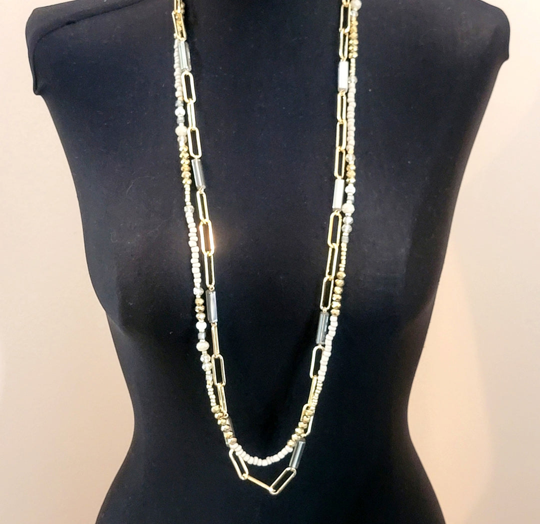 Double Strands Necklace - Leila Jewels